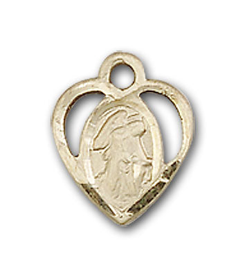 14K Gold Guardian Angel, Angel Jewelry Pendant