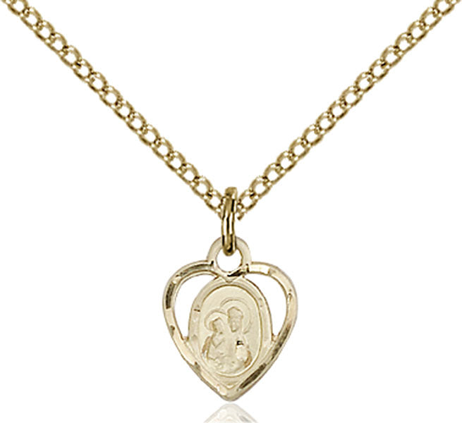 Gold-Filled Our Lady of Perpetual Health Necklace Set