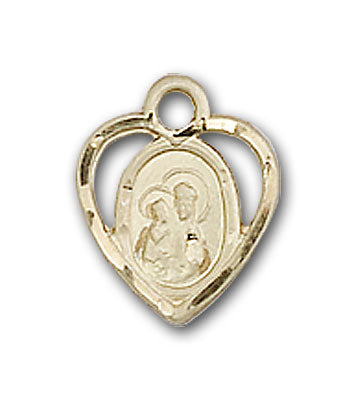 14K Gold Our Lady of Perpetual Health Pendant