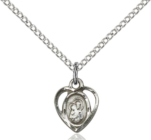 Sterling Silver Our Lady of Perpetual Health Necklace Set