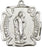 Antique Silver Saint Florian Keychain