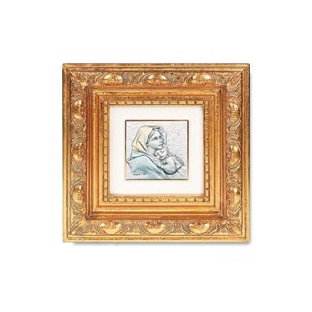 Gold Leaf Resin Framed Italian Art with Madonna of the Street Image