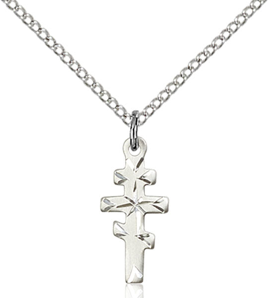 Sterling Silver Greek Orthadox Cross Necklace Set