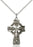 Sterling Silver Celtic Crucifix Necklace Set