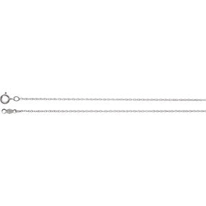 20-inch Rope Chain with Spring Ring - 18K White