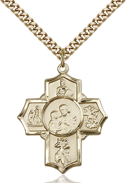 Gold-Filled 5-Way Firefighter Necklace Set