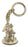 Antique Gold Guardian Angel Keychain