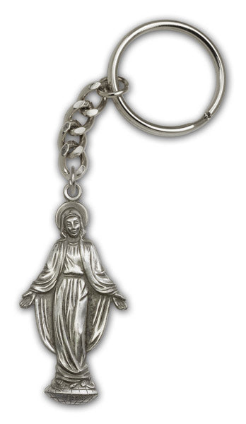 Antique Silver Miraculous Keychain