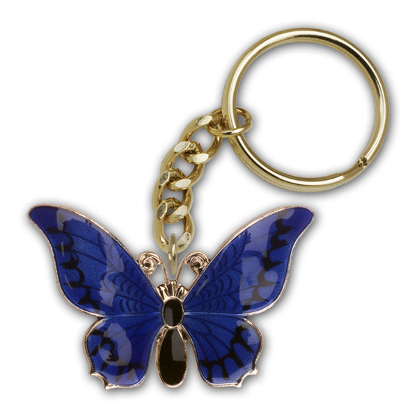 Gold Plate Butterfly Keychain
