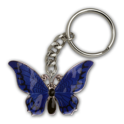 Silver Plate Butterfly Keychain