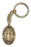 Antique Gold Divine Mercy Keychain