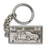 Antique Silver God Bless This Car Keychain