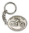 Antique Silver God Bless This Motorcycle Keychain