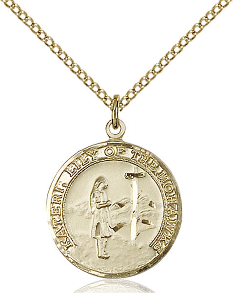 Gold-Filled Saint Kateri Necklace Set
