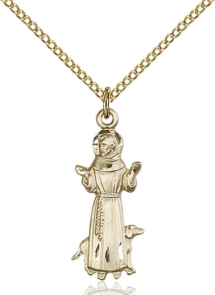 Gold-Filled Saint Francis Necklace Set