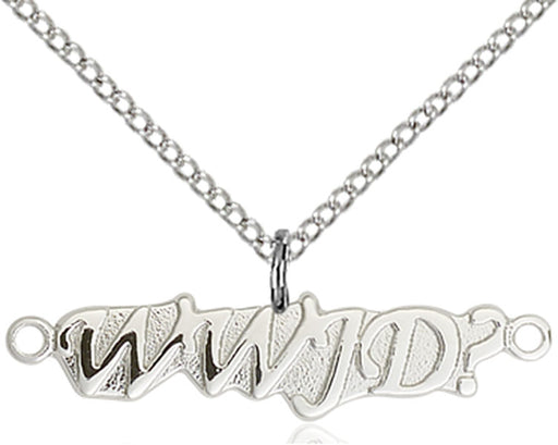 Sterling Silver WWJD Necklace Set