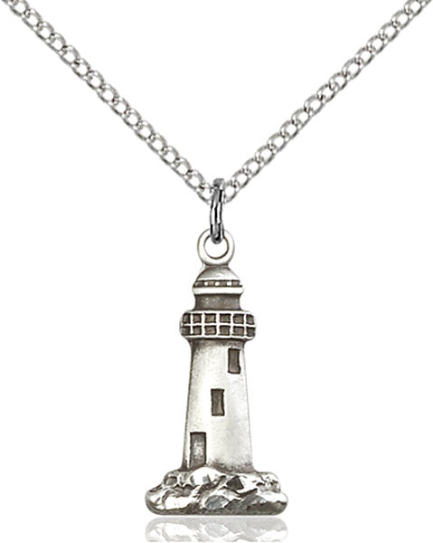 Sterling Silver Lighthouse Necklace Set