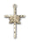 14K Gold Doves and Cross Pendant