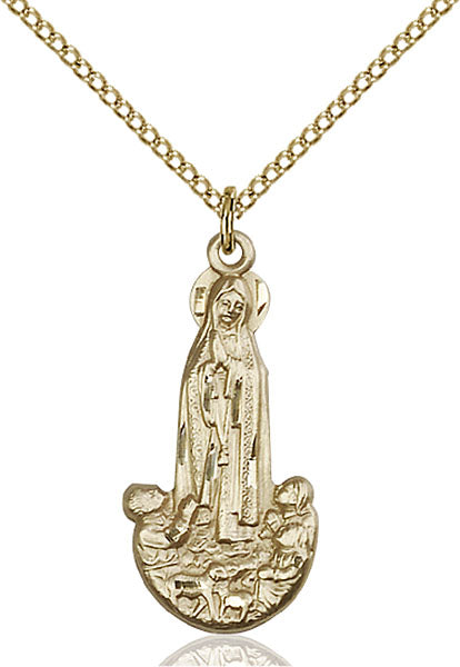 Gold-Filled Our Lady of Fatima Necklace Set