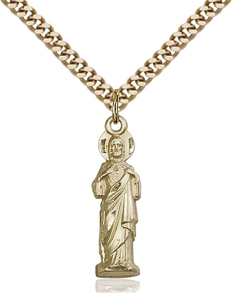Gold-Filled Sacred Heart Necklace Set
