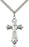 Sterling Silver Mosaic Cross Necklace Set