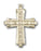 14K Gold Jesus Christus Cross Pendant