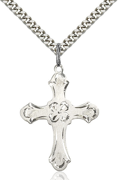 Sterling Silver Cross Necklace Set