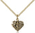 Gold-Filled Heart of Jesus and Cross Necklace Set