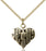 Gold-Filled Heart of Jesus and Cross Necklace Set