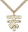 Gold-Filled Franciscan Cross Necklace Set