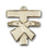 14K Gold Franciscan Cross Pendant