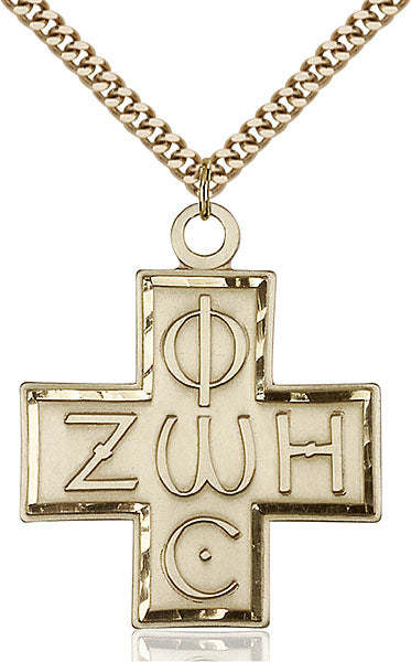 Gold-Filled Light and Life Cross Necklace Set