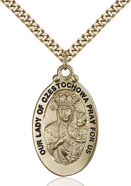 Gold-Filled Our Lady of Czestochowa Necklace Set