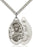 Sterling Silver Our Lady of Czestochowa Necklace Set