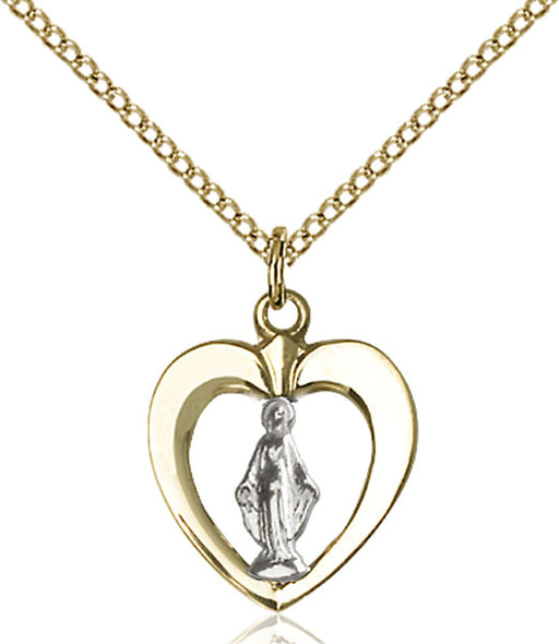 Two-Tone Sterling Silver and Gold-Filled Miraculous Medal