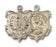 14K Gold Our Lady of Czestochowa and English Falcon Medal - Engravable