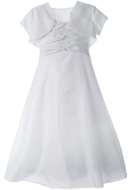 2-Piece A-Line Taffeta Dress First Communion Dress