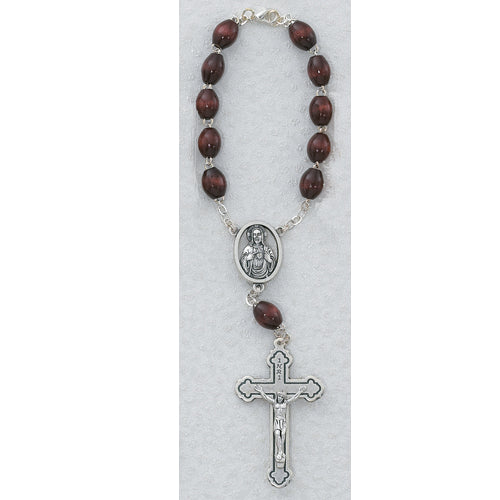 6X8MM Brown Auto Rosary