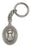 Antique Silver Saint Francis of Assisi Keychain