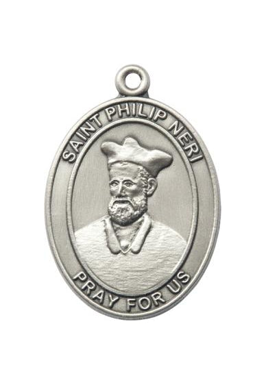 Silver Oxide Saint Philip Neri Keychain