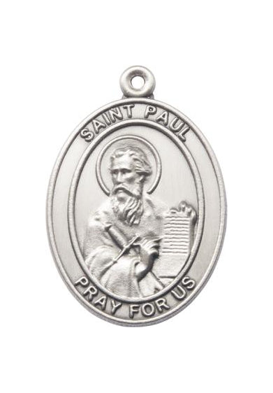 Silver Oxide Saint Paul the Apostle Keychain