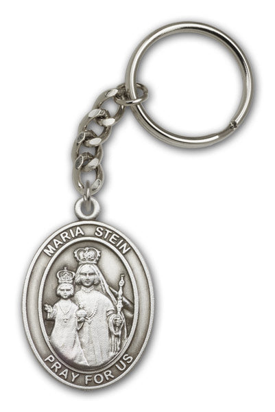 Antique Silver Maria Stein Keychain