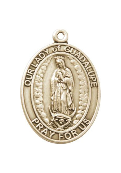 Gold Oxide Our Lady of Guadalupe Keychain