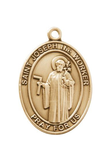 Gold Oxide Saint Joseph the Worker Keychain