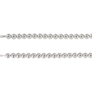 8-inch Bead Bracelet - Sterling Silver