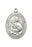 Silver Oxide Our Lady of Mount Carmel/Scapular Keychain
