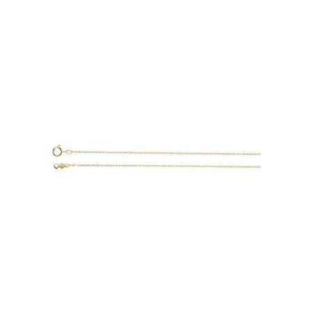 18-inch Rope Chain with Spring Ring - 10K Yellow
