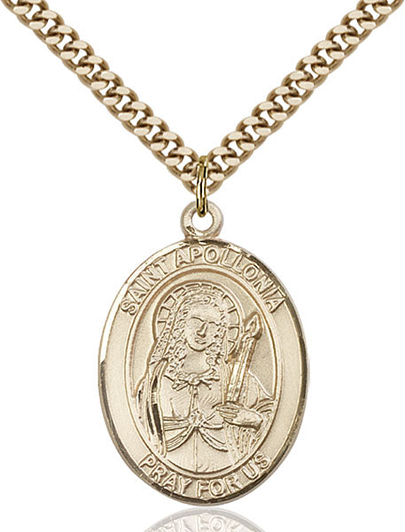 Gold-Filled Saint Apollonia Necklace Set