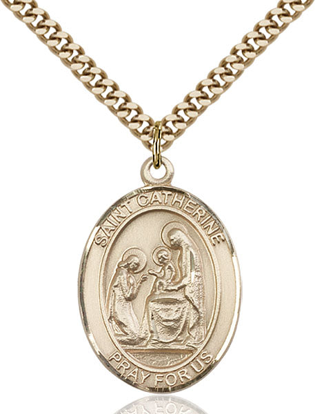 Gold-Filled Saint Catherine of Siena Necklace Set