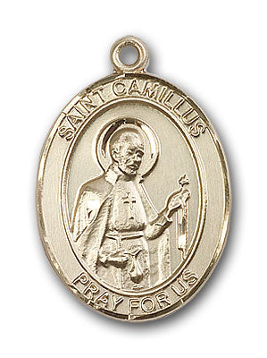 14K Gold Saint Camillus of Lellis Pendant